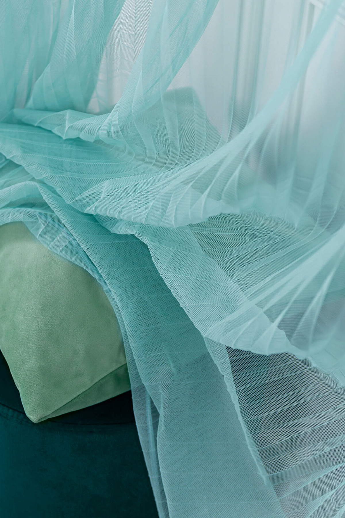 Плиссе Бирюзовый